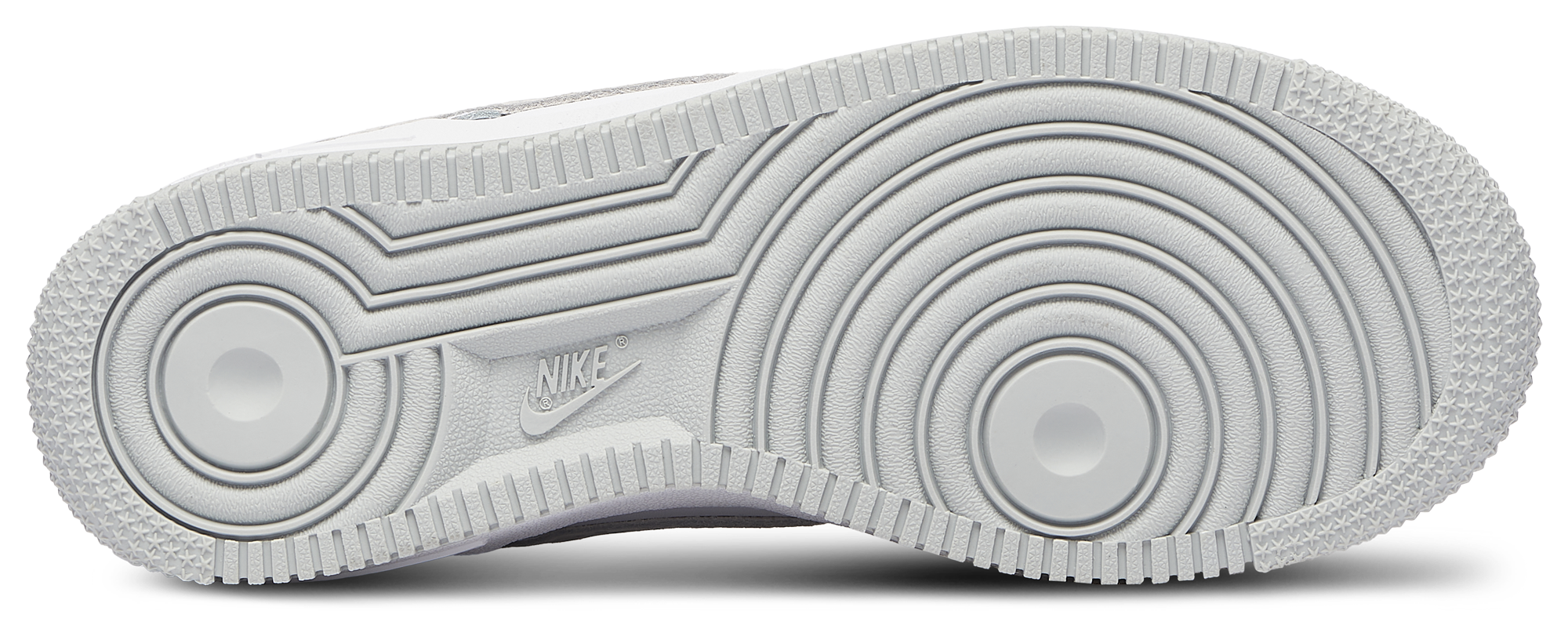 Nike Air Force 1 Low 童款 - White/Orange/Grey - Image 5