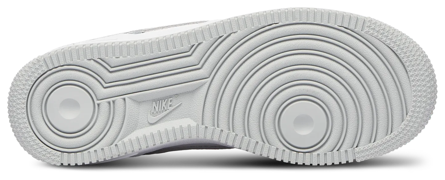Nike Air Force 1 Low 童款 - White/Orange/Grey - Image 5