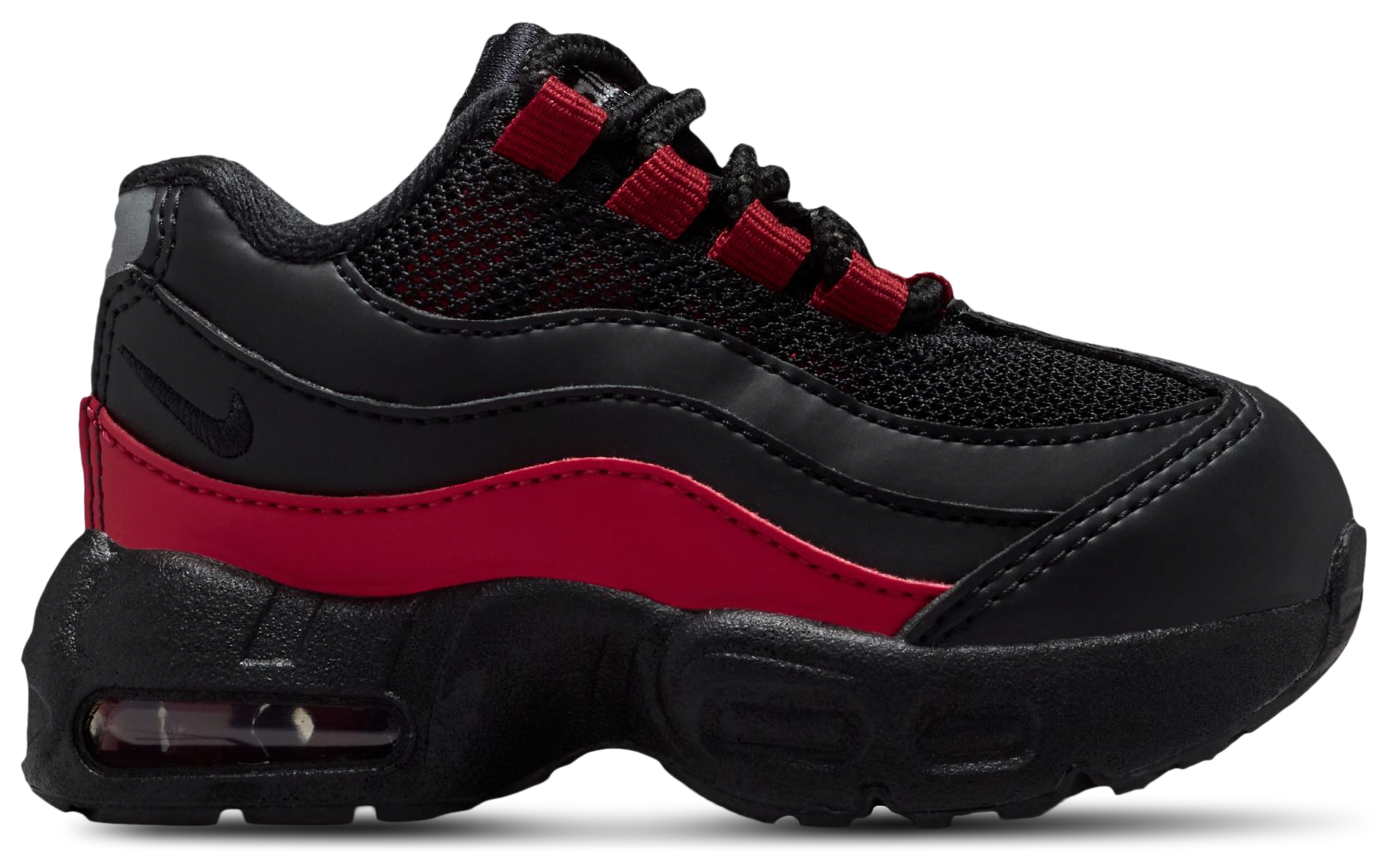 Nike Air Max 95 Recraft 童款 - Team Crimson/Wolf Grey/Black - Image 1