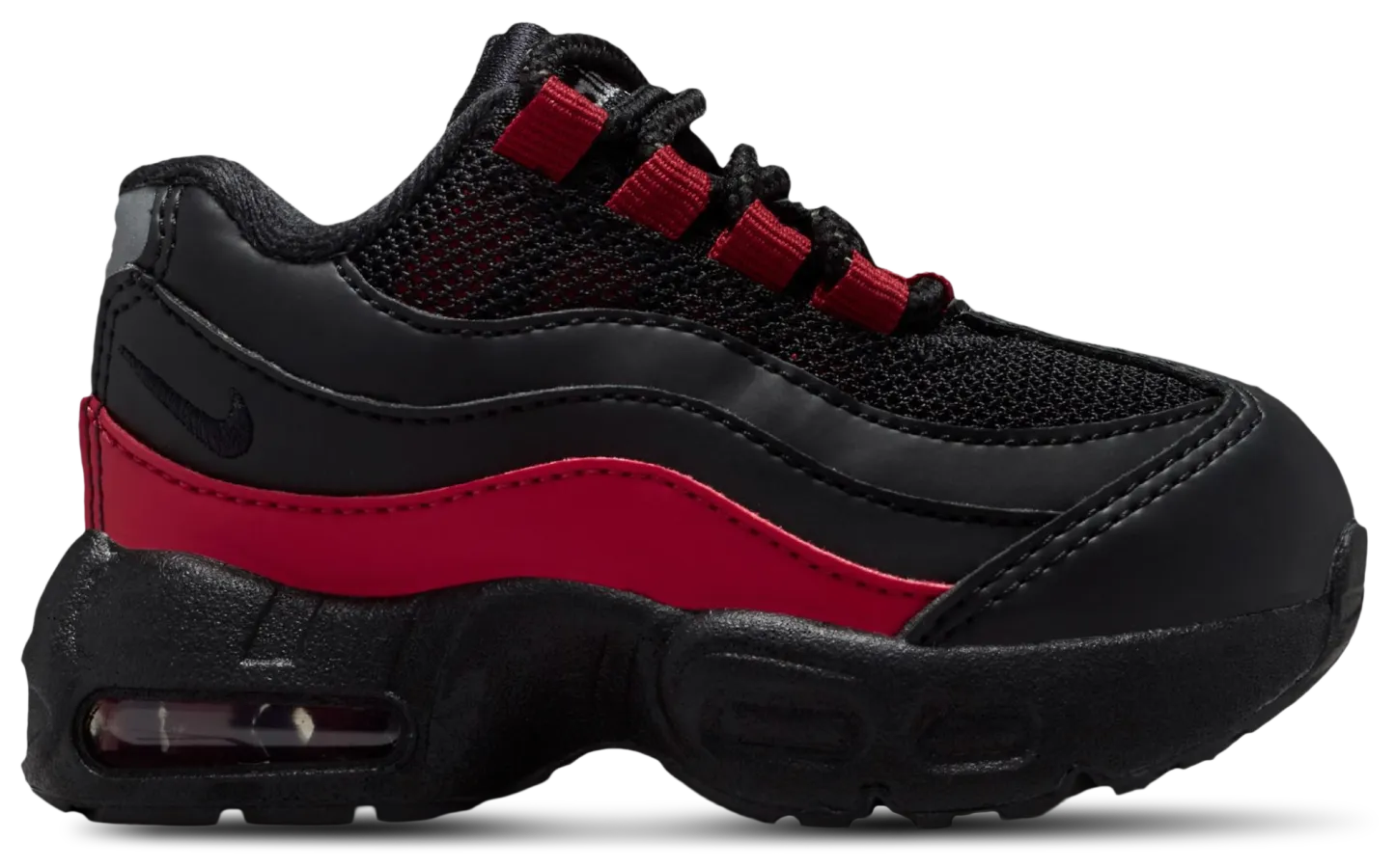 Nike Air Max 95 Recraft 童款 - Team Crimson/Wolf Grey/Black - Image 1