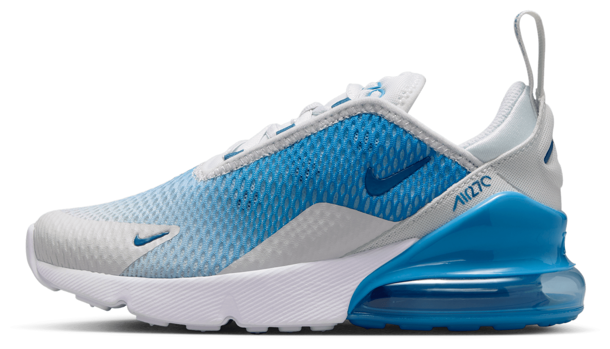 Nike Air Max 270 童款 - Off White/Court Blue/Dutch Blue - Image 2