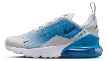 Nike Air Max 270 童款 - Off White/Court Blue/Dutch Blue - Image 2
