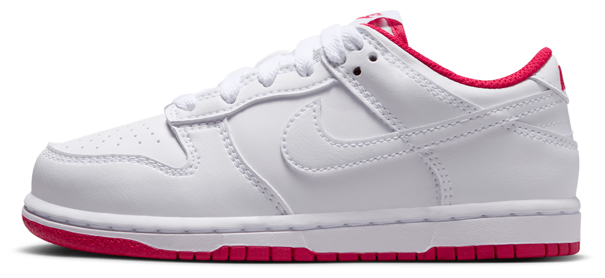 Nike Dunk Low 童款 - Red/White - Image 2