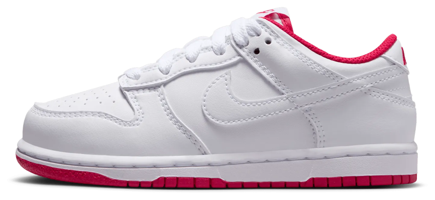 Nike Dunk Low 童款 - Red/White - Image 2
