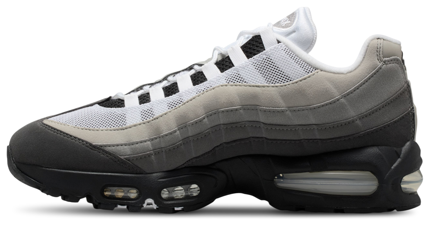 Nike Air Max 95 - Men's - Black/White/Med Ash Gray - Image 2