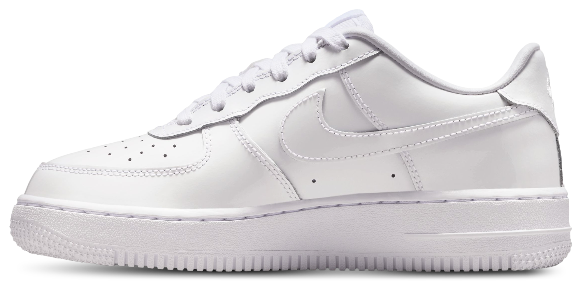 Nike Air Force 1 Low 童款 - White/White - Image 2