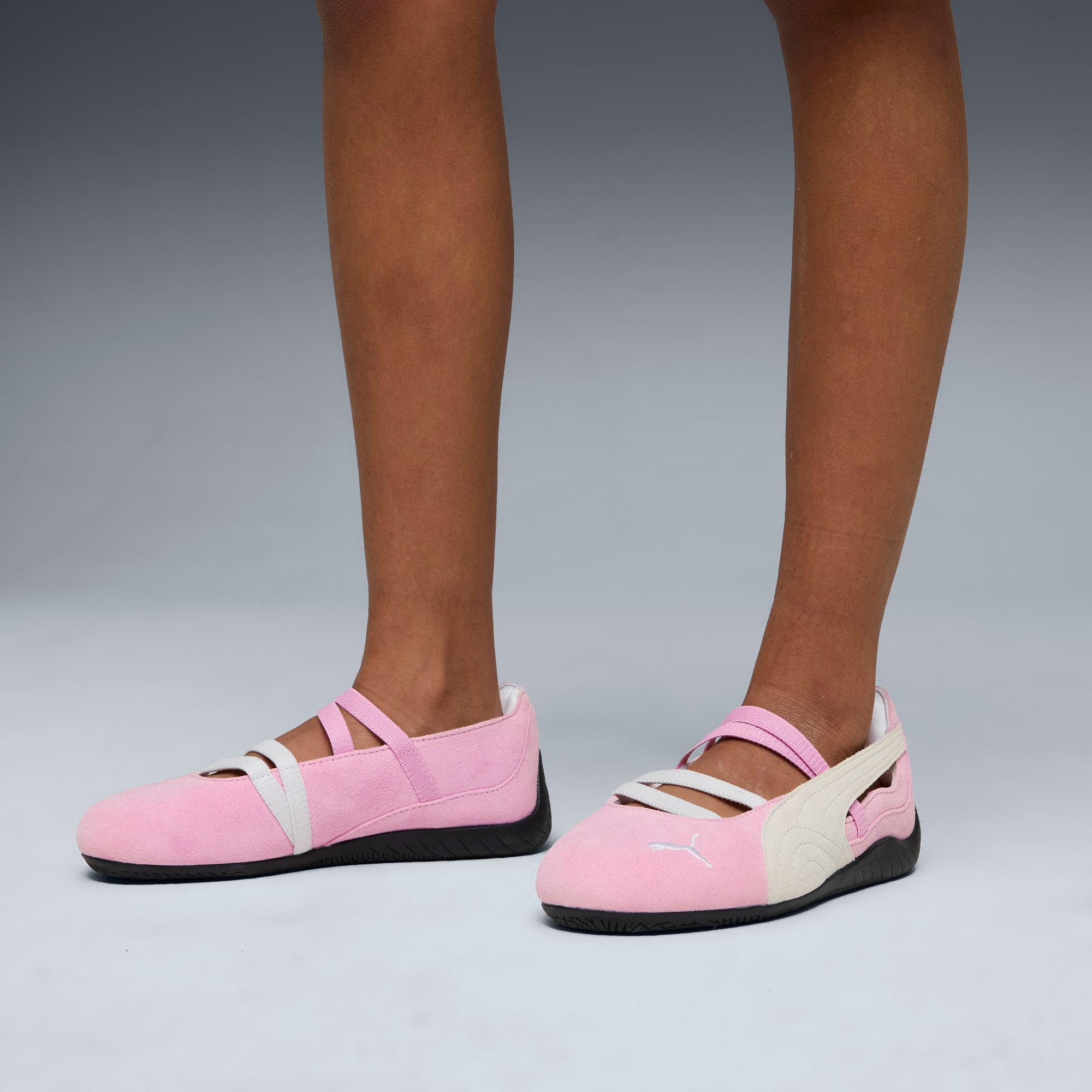 Speedcat Ballet Suede Big Kids' Sneakers - Pink Shimmer-PUMA White - 2