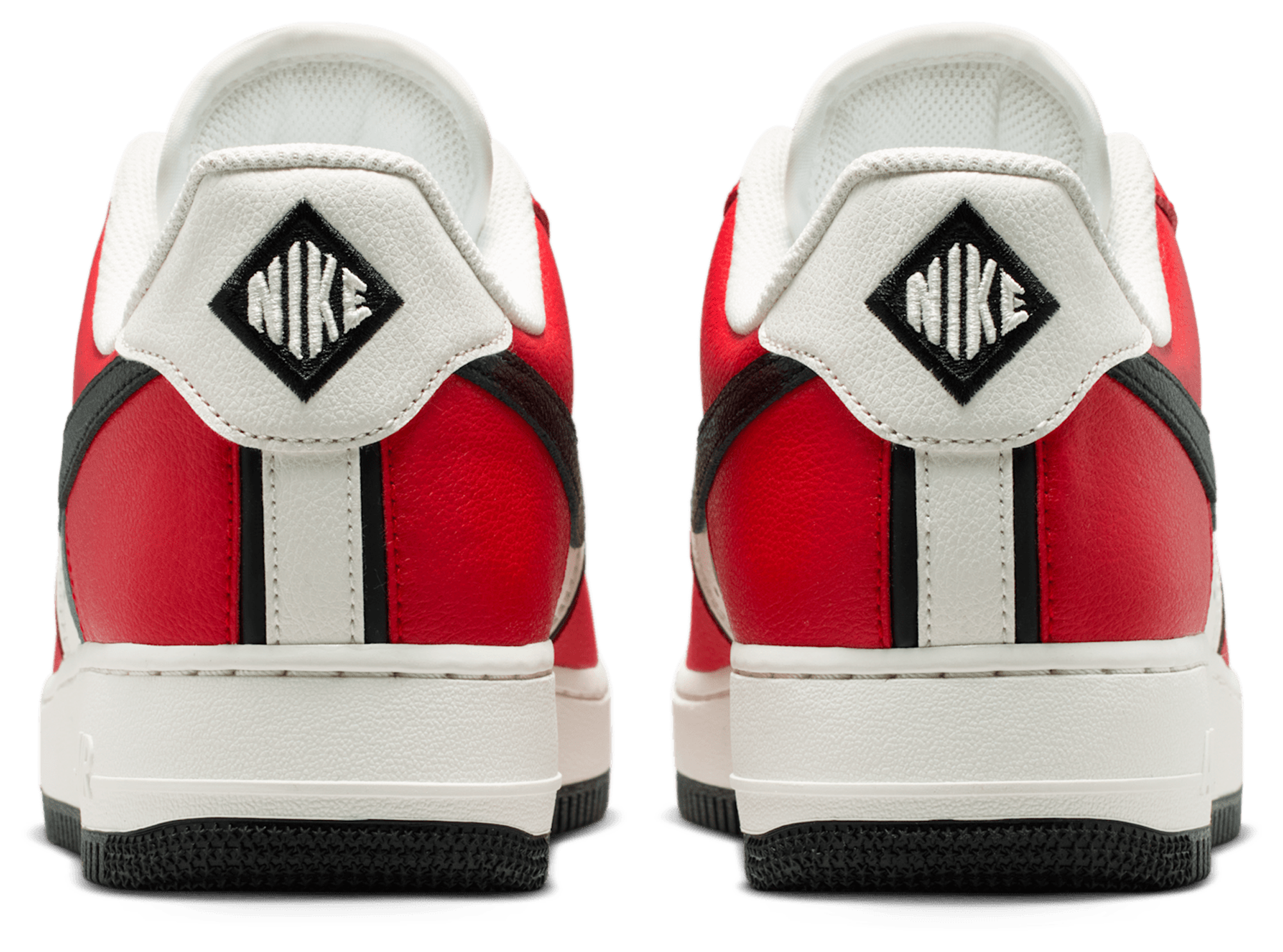 Nike Air Force 1 '07 LV8 - Red/Black/Silver - Image 3