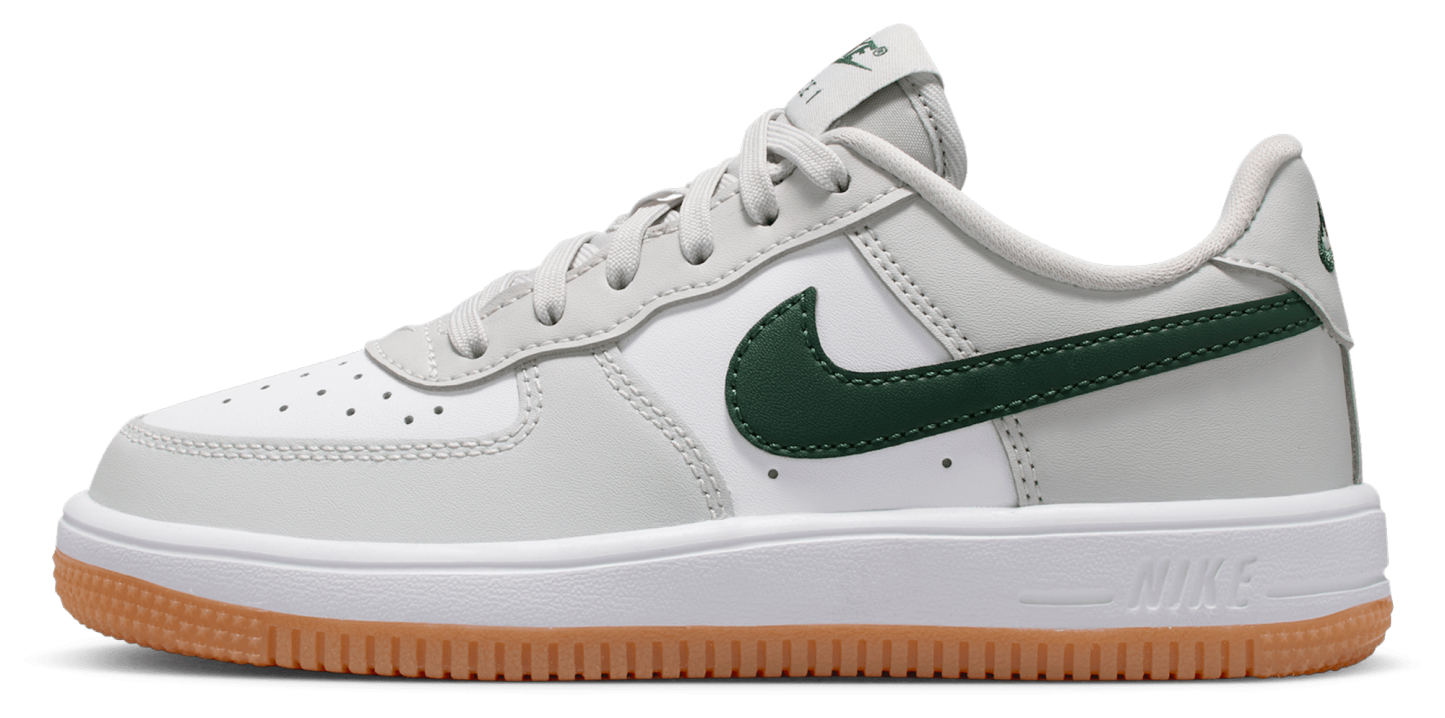Nike Air Force 1 Low Lace 童款 - White/Photon Dust/Fir - Image 2