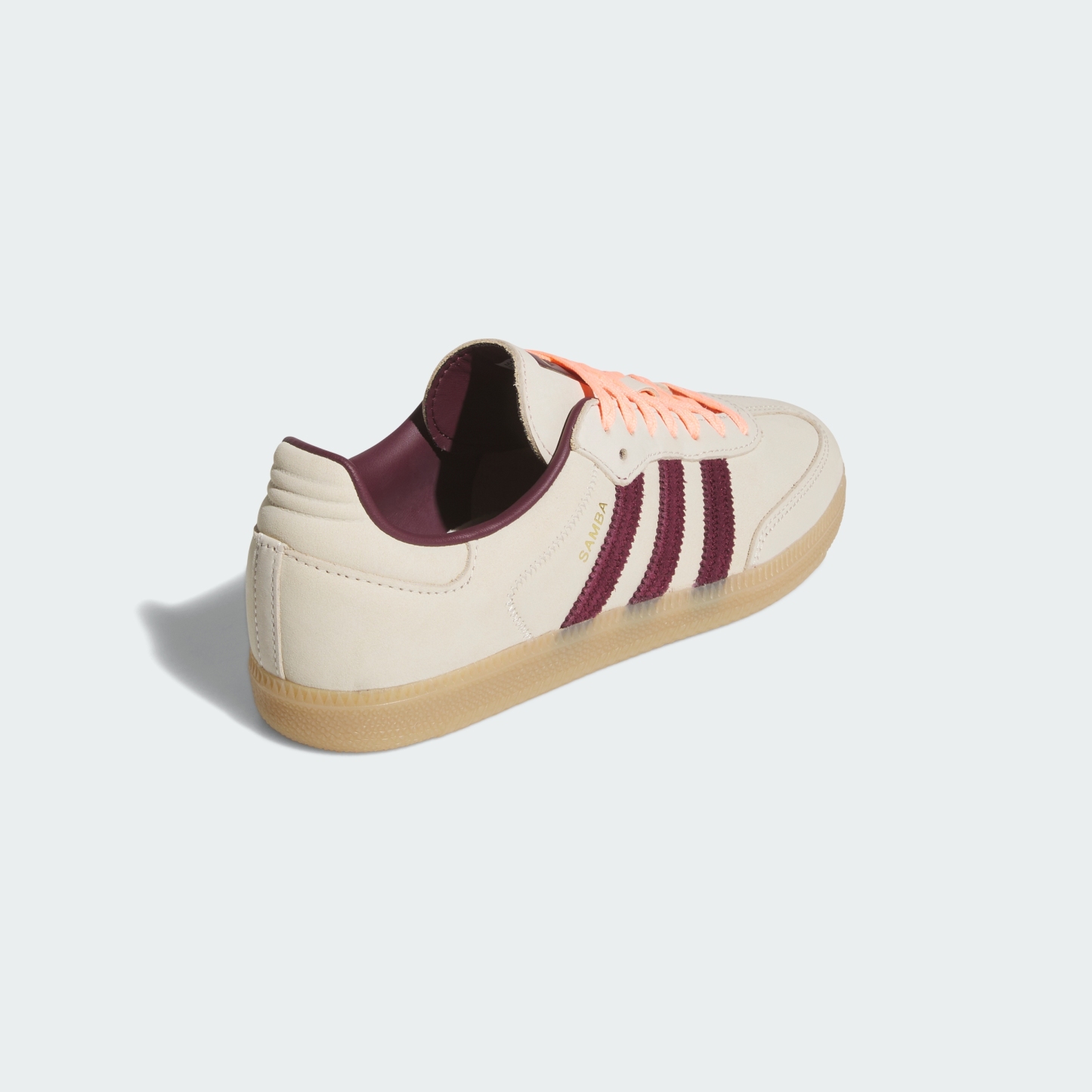 adidas SAMBA OG SHOES - Wonder White / Maroon / Frozen Turbo - View 7