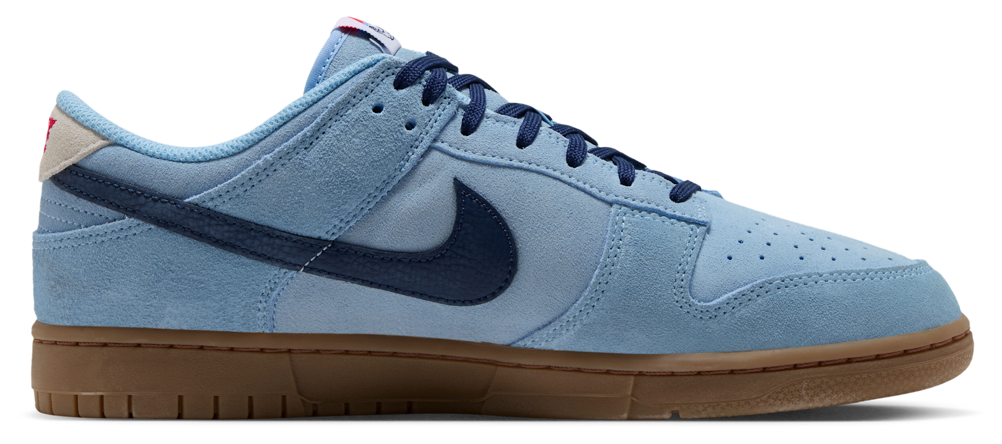 Nike Dunk Low Retro - Summit White/Soft Blue/Midnight Navy - Image 1