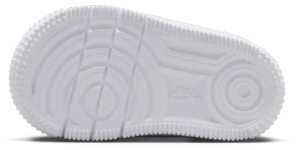 Nike Air Force 1 Low Lace 童款 - White/Black - Image 5