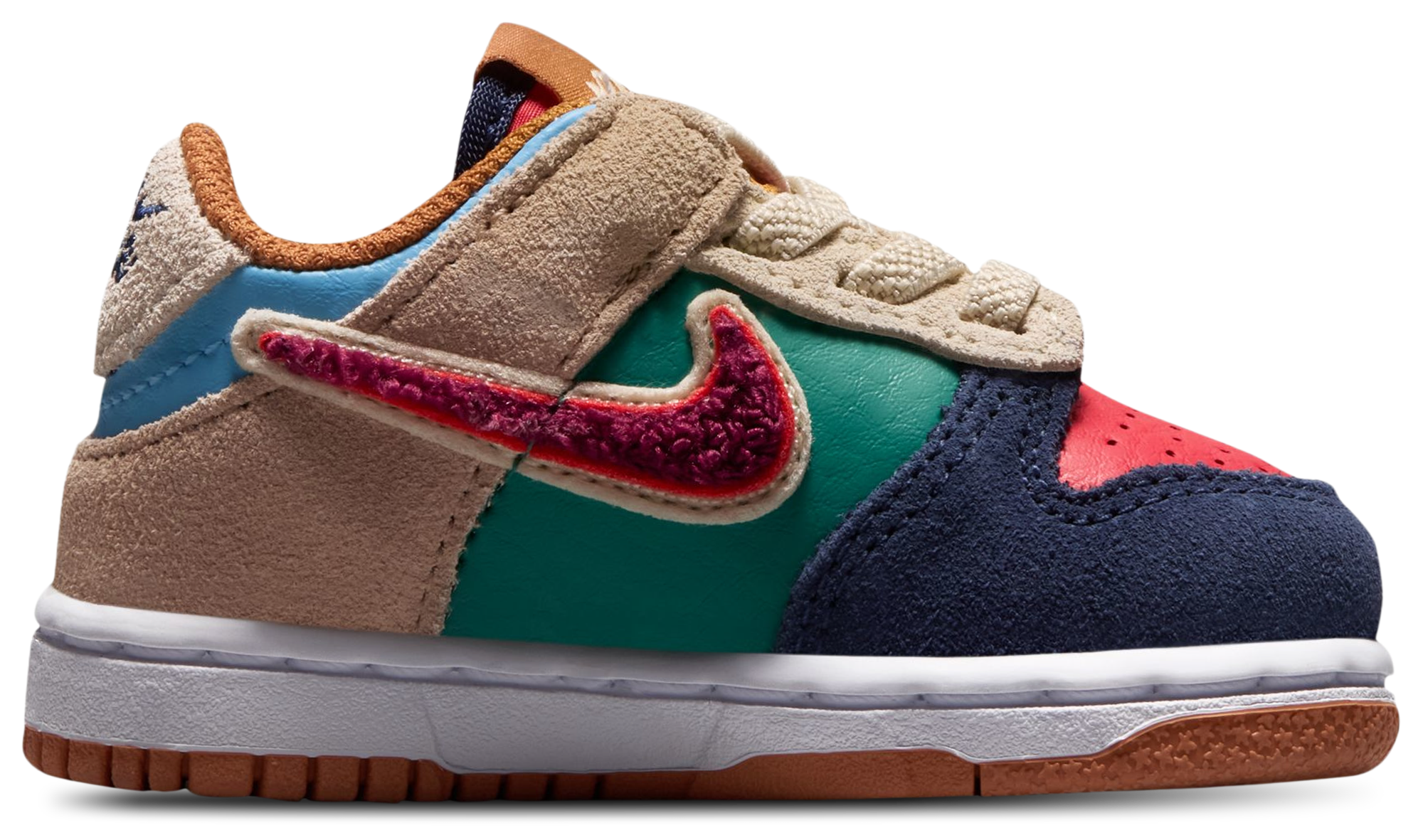 Nike Dunk Low 童款 - Red/Blue - Image 3