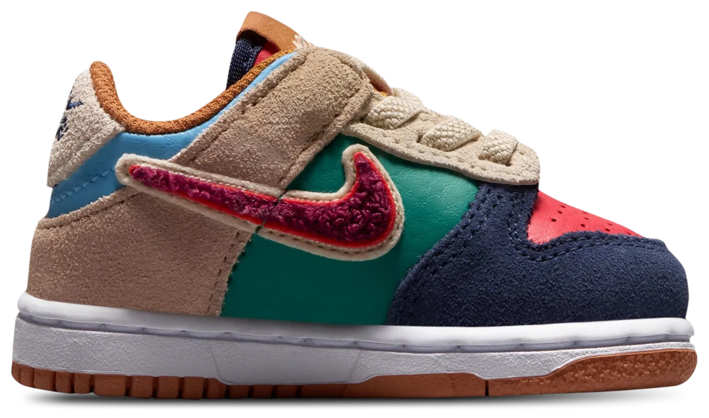 Nike Dunk Low 童款 - Red/Blue - Image 3