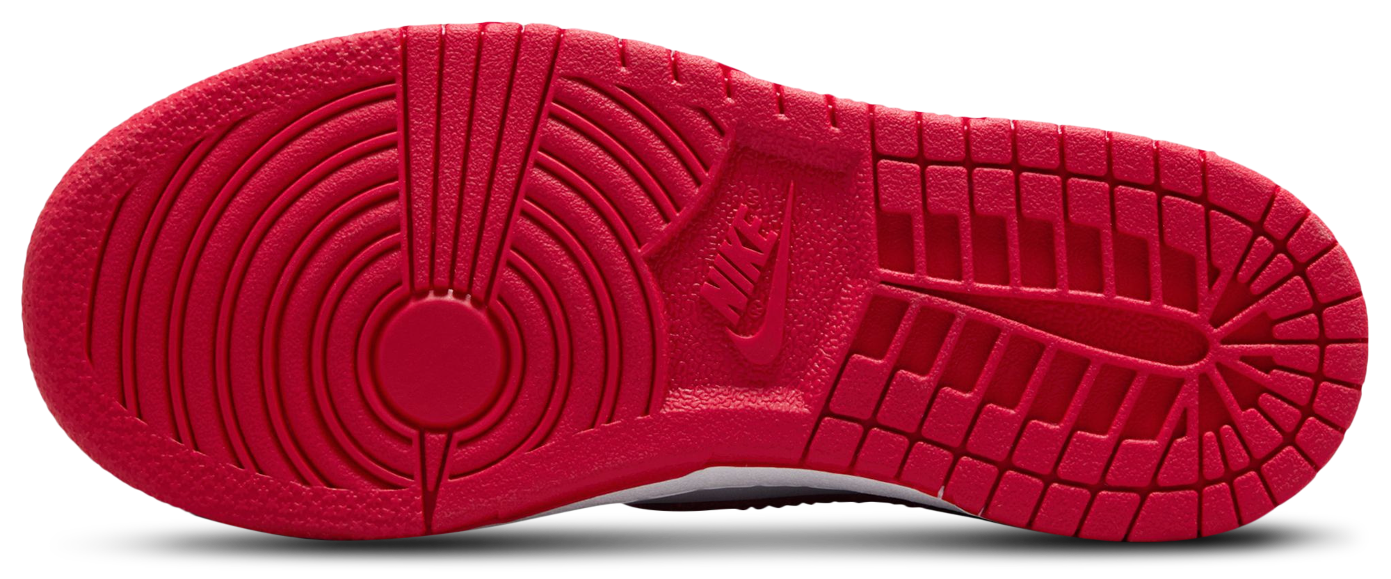 Nike Dunk Low 童款 - White/University Red - Image 5