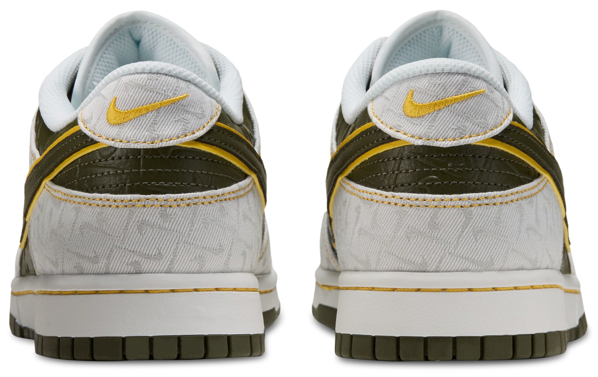 Nike Dunk Low Retro - Yellow Ochre/Summit White/Cargo Khaki - Image 3