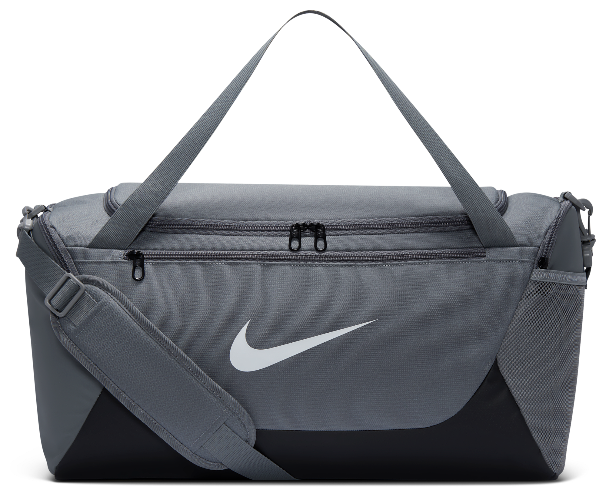 Nike Brasilia Small Duffel - Smoke Grey/Black/White - Image 1