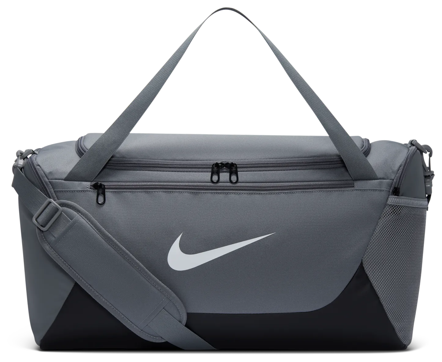 Nike Brasilia Small Duffel - Smoke Grey/Black/White - Image 1