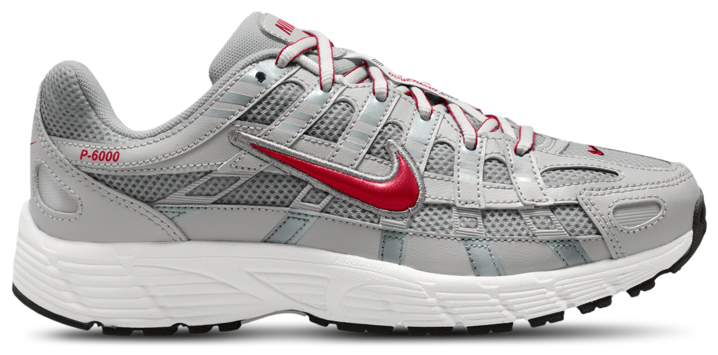 Nike P-6000 童款 - Gym Red/Metallic Silver - Image 1