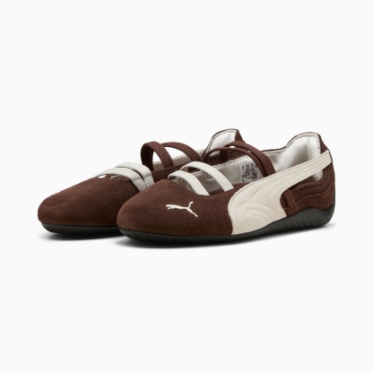 Speedcat Ballet Suede Big Kids' Sneakers - Chestnut Brown-Warm White - 2