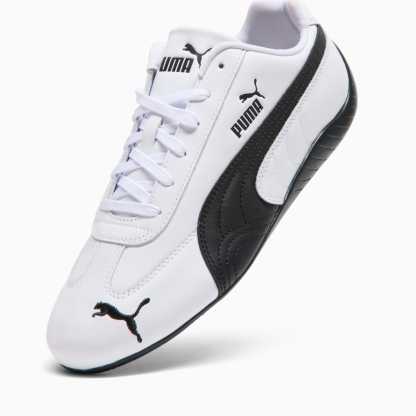 Speedcat Full Leather Men's Sneakers - PUMA White-PUMA Black - 8