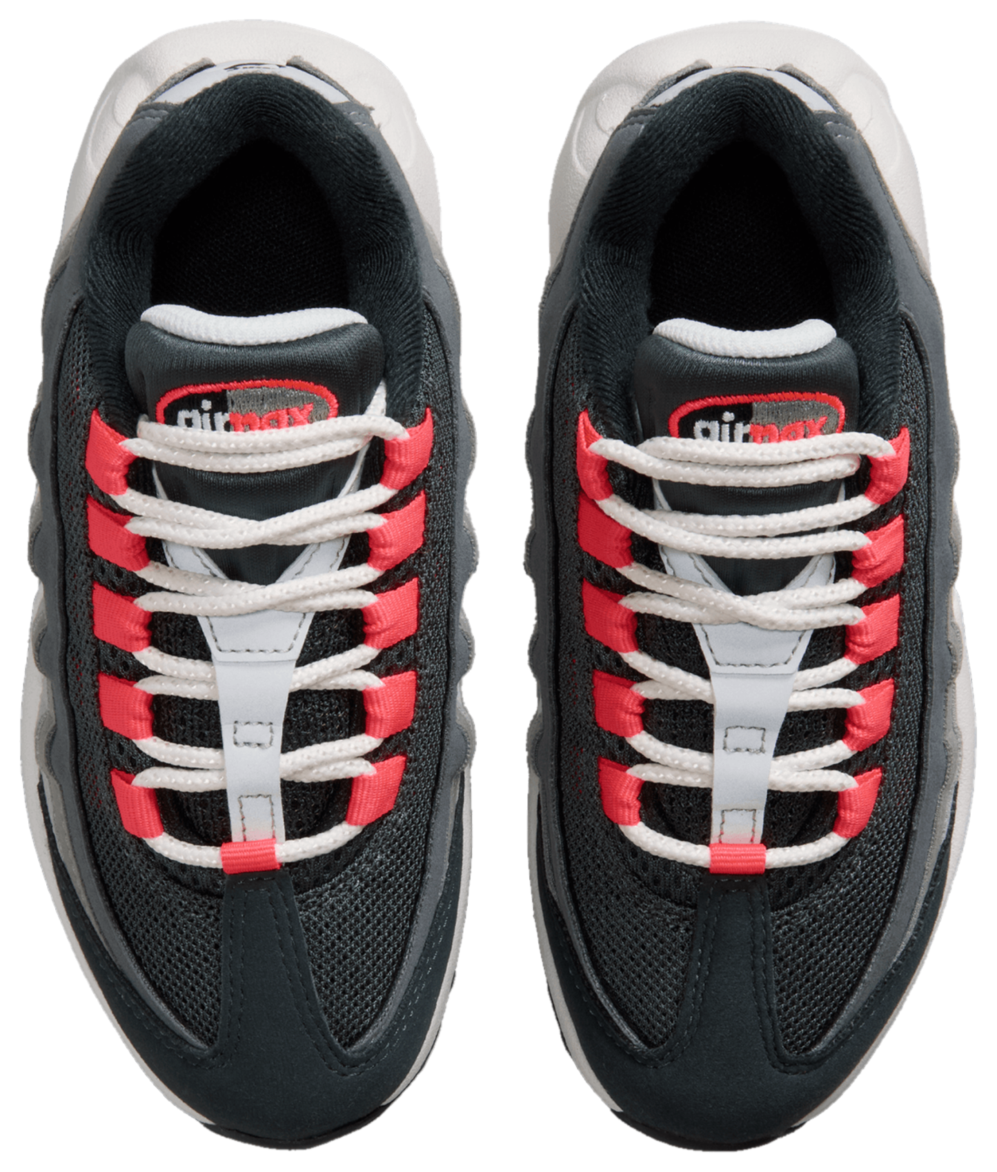 Nike Air Max 95 童款 - Anthracite/Solar Red - Image 4