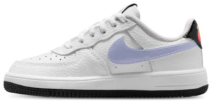 Nike Force 1 Low BP Lace FL1 童款 - White/Flash Crimson/Hydrogen Blue - Image 2