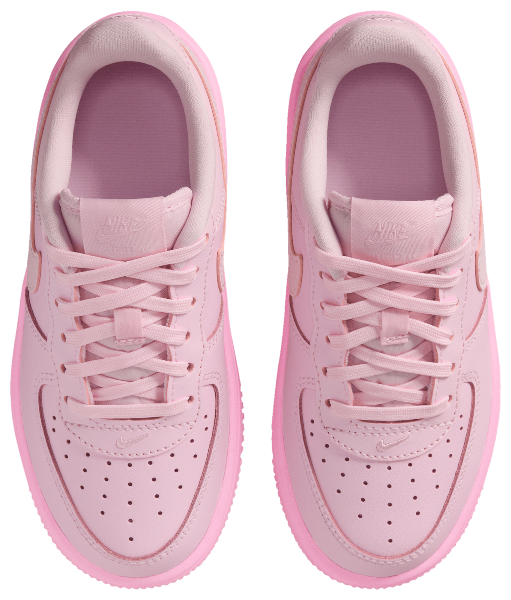 Nike Air Force 1 Low Lace 童款 - Pink Rise/Pink Foam/Pink Foam - Image 4