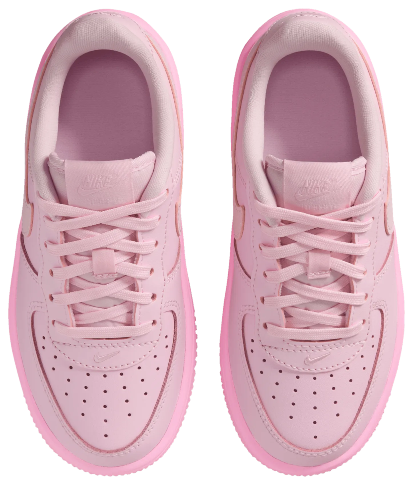 Nike Air Force 1 Low Lace 童款 - Pink Rise/Pink Foam/Pink Foam - Image 4