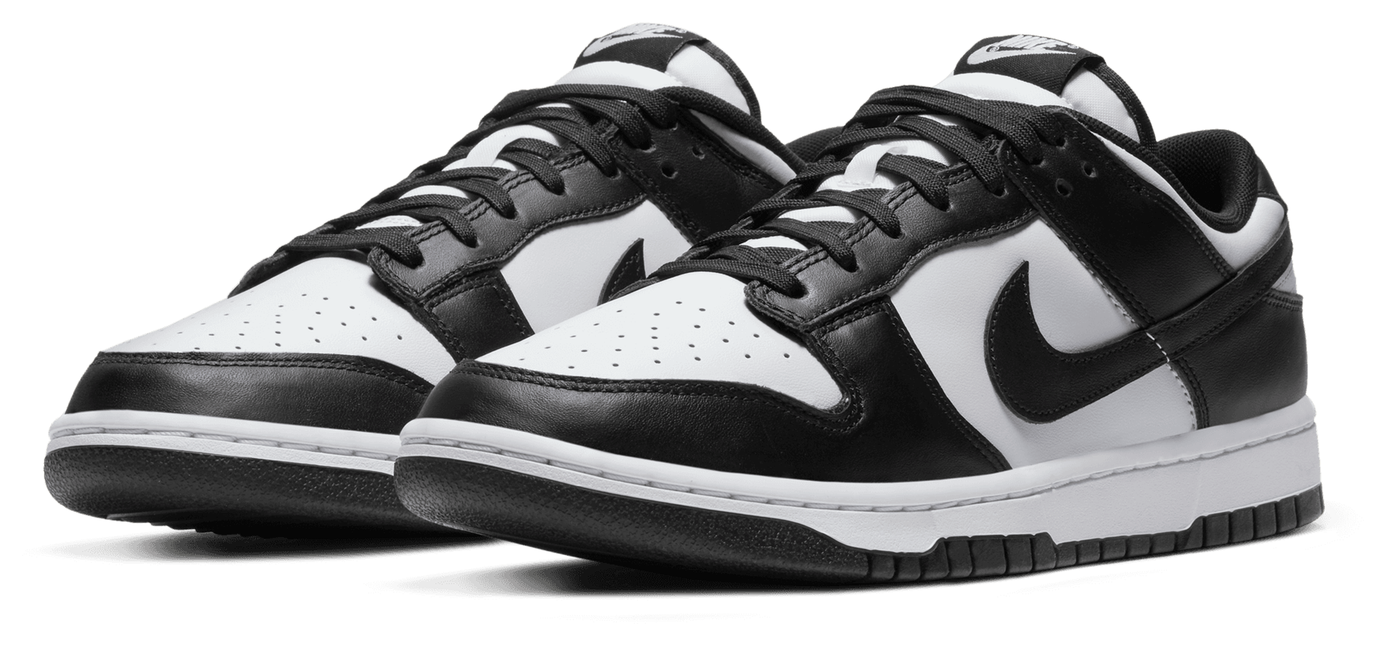 Nike Dunk Low Retro - White/White/Black - Image 6