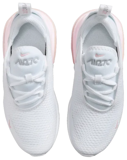 Nike Air Max 270 童款 - White/Pink Foam/Lt Smoke Grey - Image 4