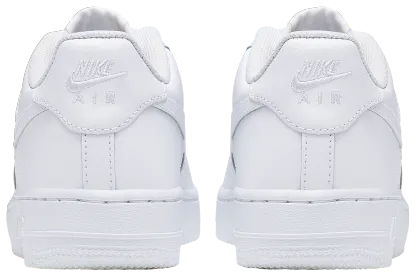 Nike Air Force 1 Low 童款 - White/White - Image 4