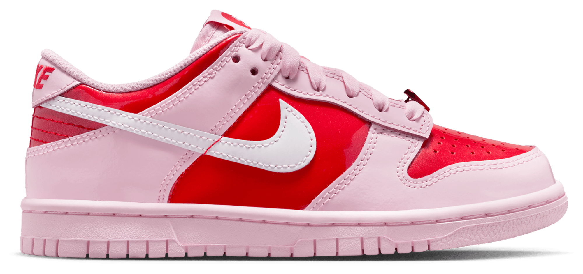 Nike Dunk Low Valentine's Day 童款 - Red/Pink Foam/Summit White - Image 1