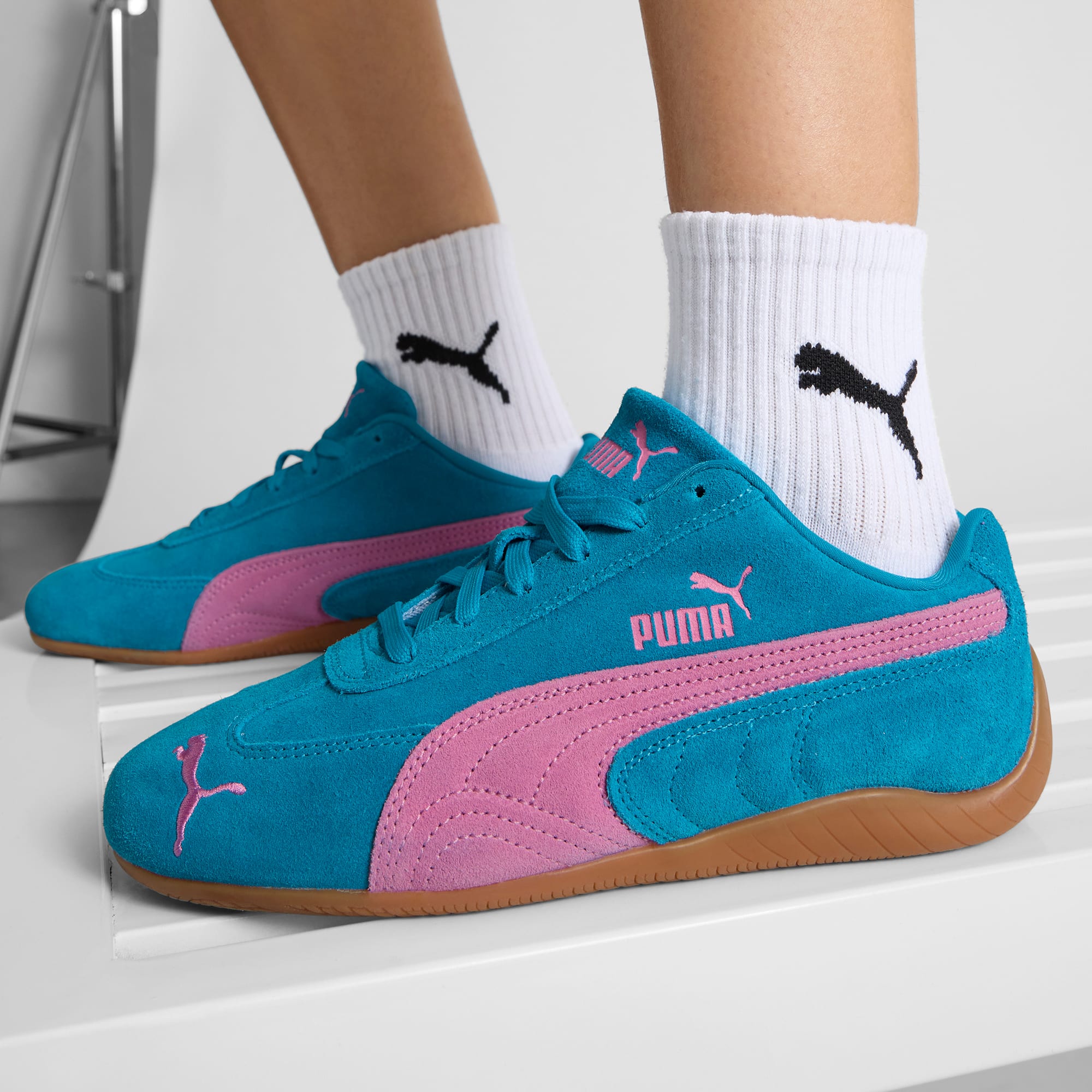 Speedcat OG Women's Sneakers - Tropical Blue-Poised Pink - 3