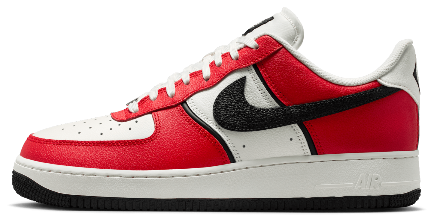 Nike Air Force 1 '07 LV8 - Red/Black/Silver - Image 2
