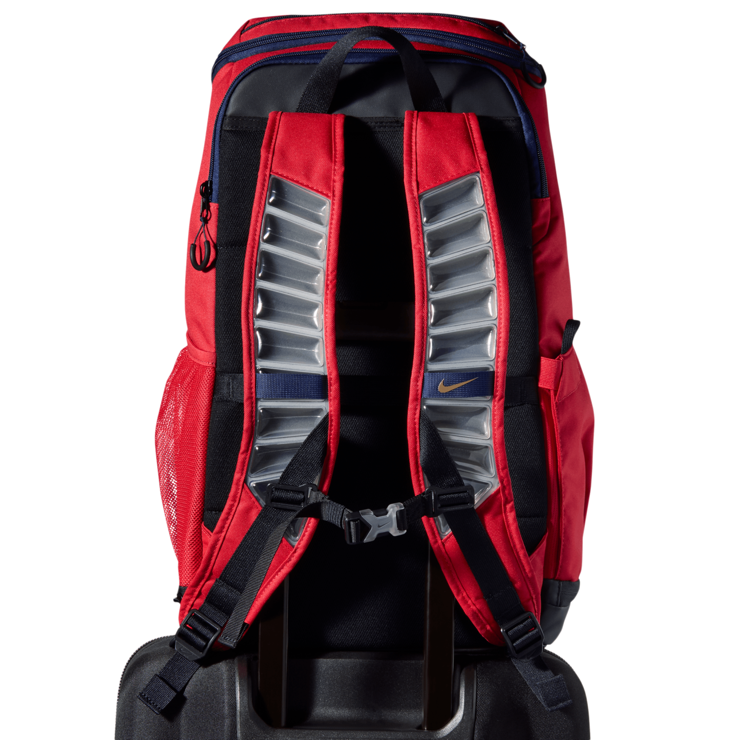 Nike Varsity Elite Backpack - Black/University Red/Metallic Gold - Image 8