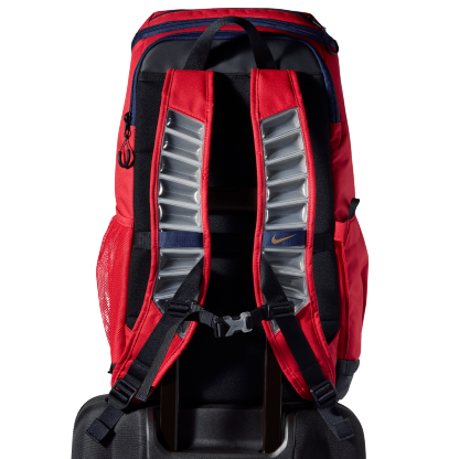 Nike Varsity Elite Backpack - Black/University Red/Metallic Gold - Image 8