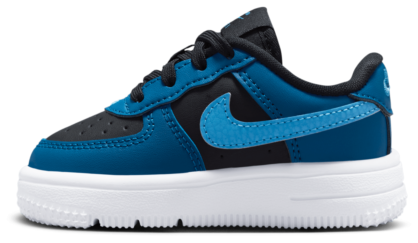 Nike Air Force 1 Low Lace 童款 - Dutch Blue/Court Blue/Black - Image 2