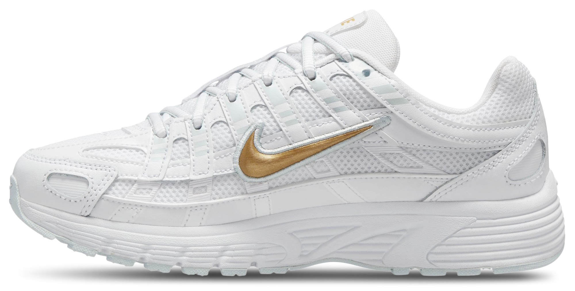 Nike P-6000 童款 - White/Metallic Gold - Image 2