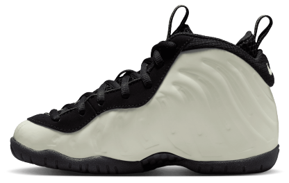 Nike Little Posite Pro 童款 - White/Black/Summit White - Image 2
