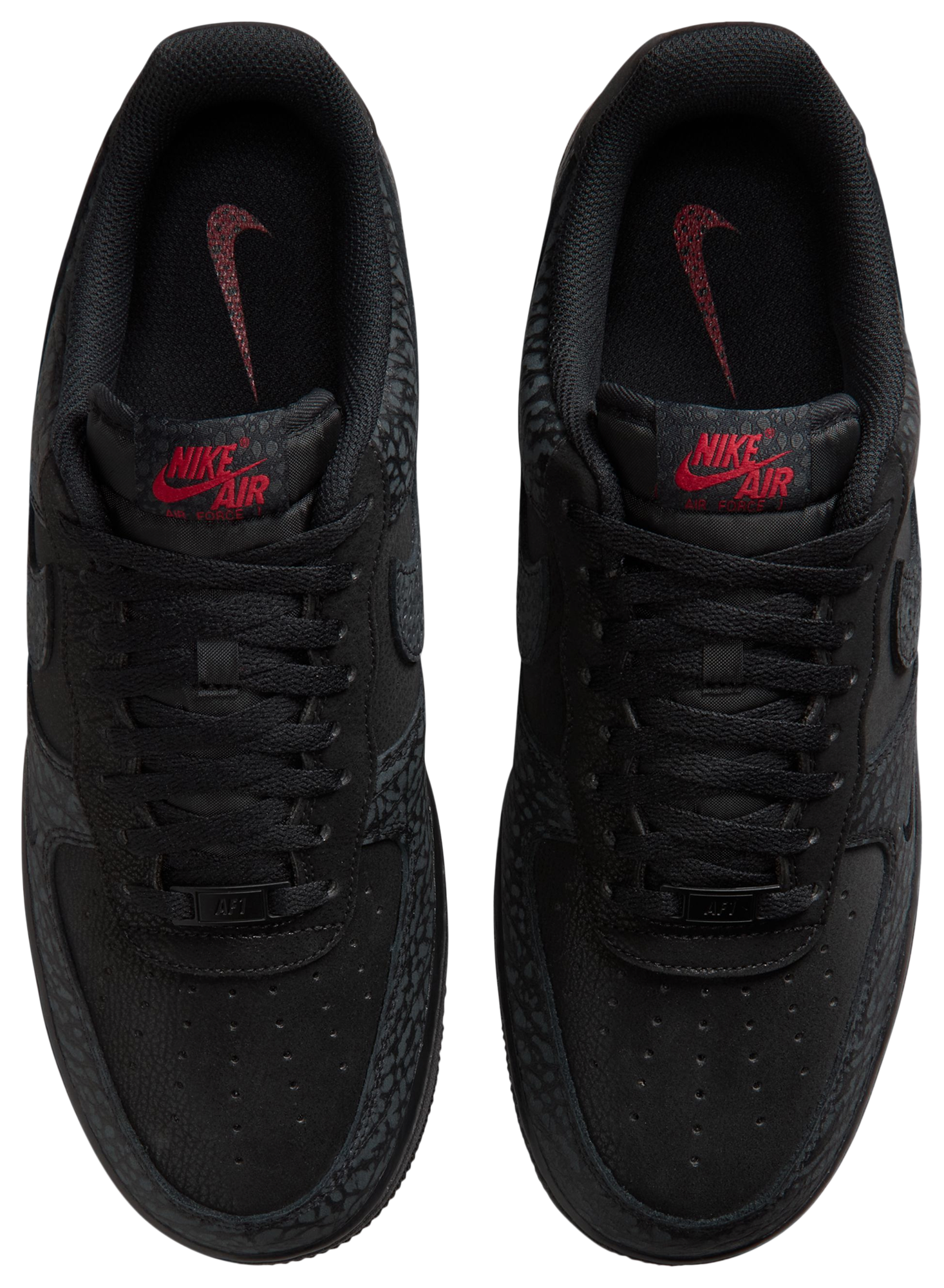 Nike Air Force 1 Low LE - Black/Tough Red/Dark Smoke Grey - Image 4