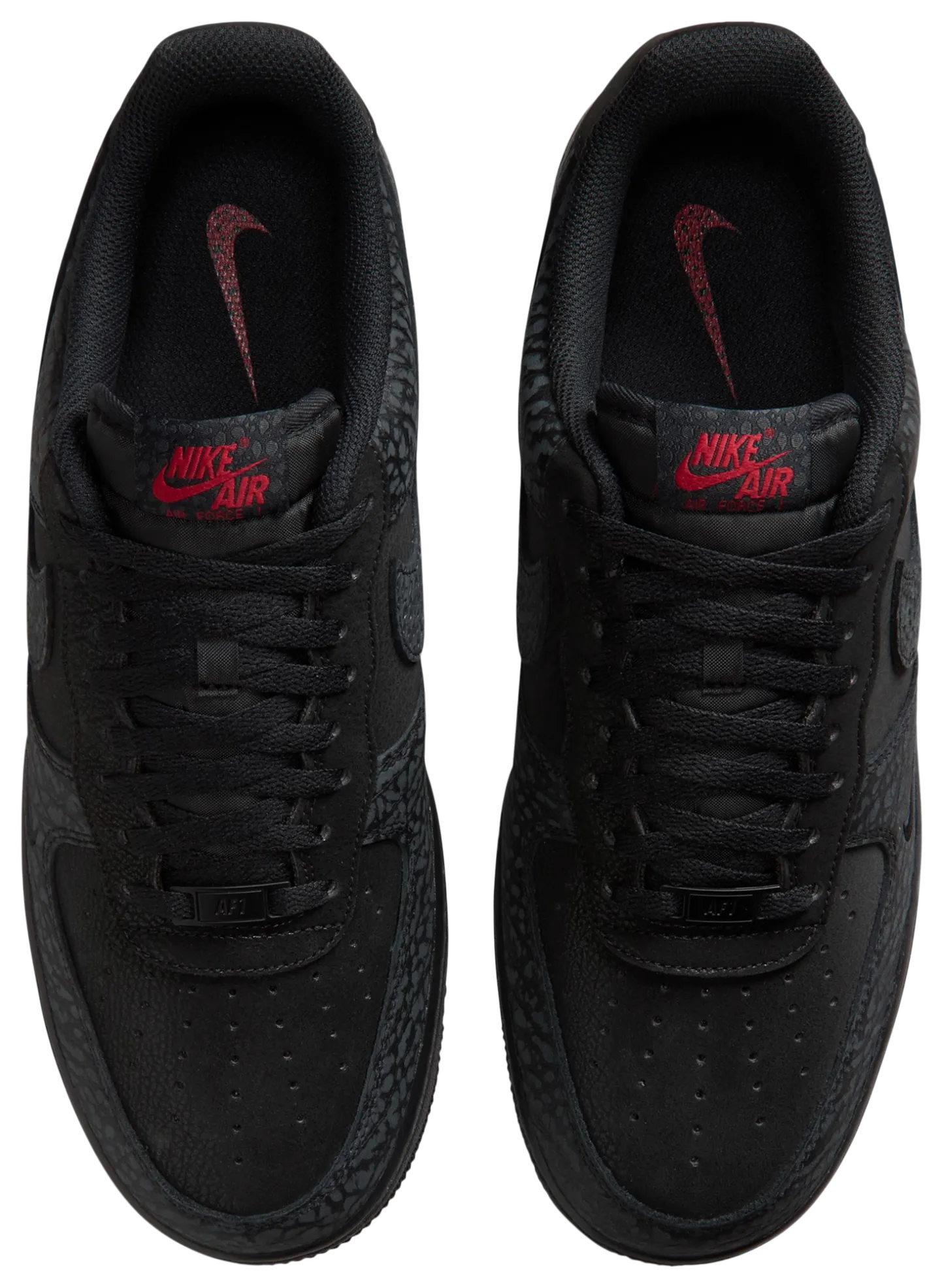 Nike Air Force 1 Low LE - Black/Tough Red/Dark Smoke Grey - Image 4