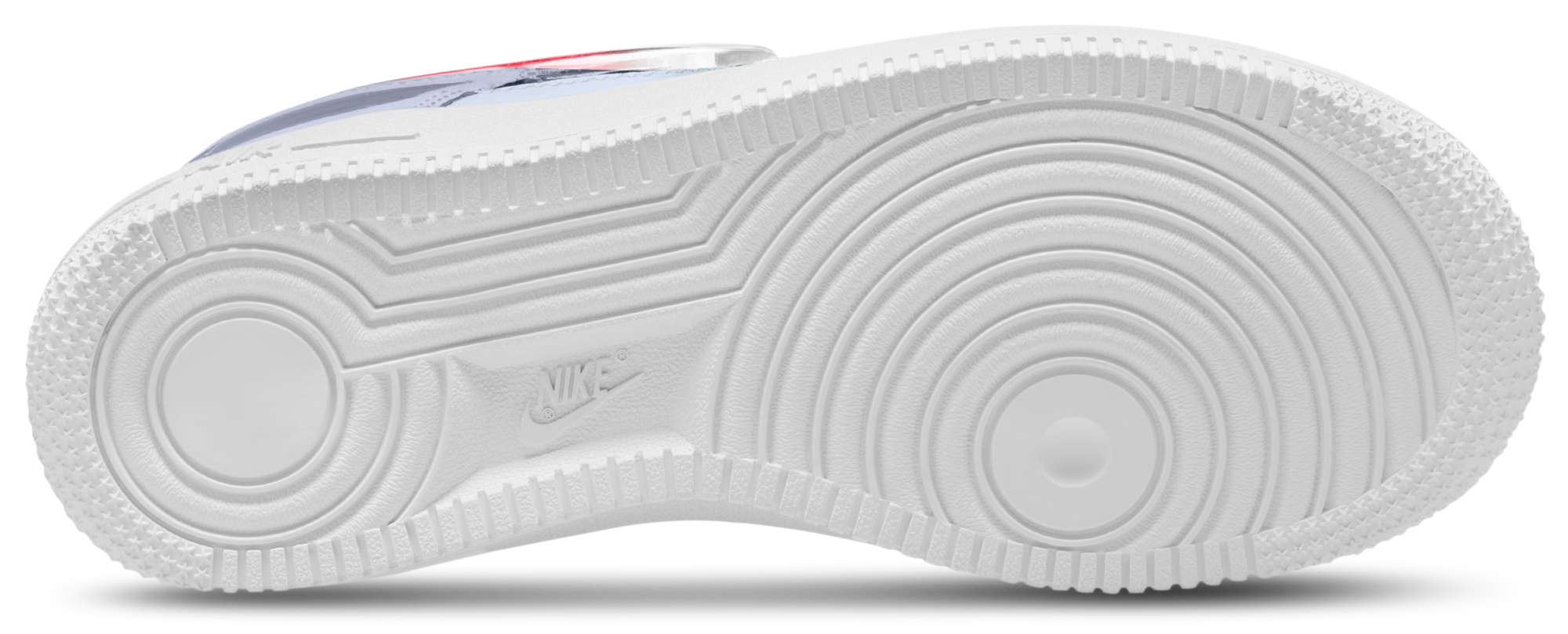 Nike Air Force 1 童款 - Pink/White/Grey - Image 4