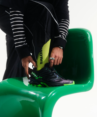 Salomon ACS NEXXT THE GREEN STAR BY FEID - Black / Bright Green / Green Gecko - View 3