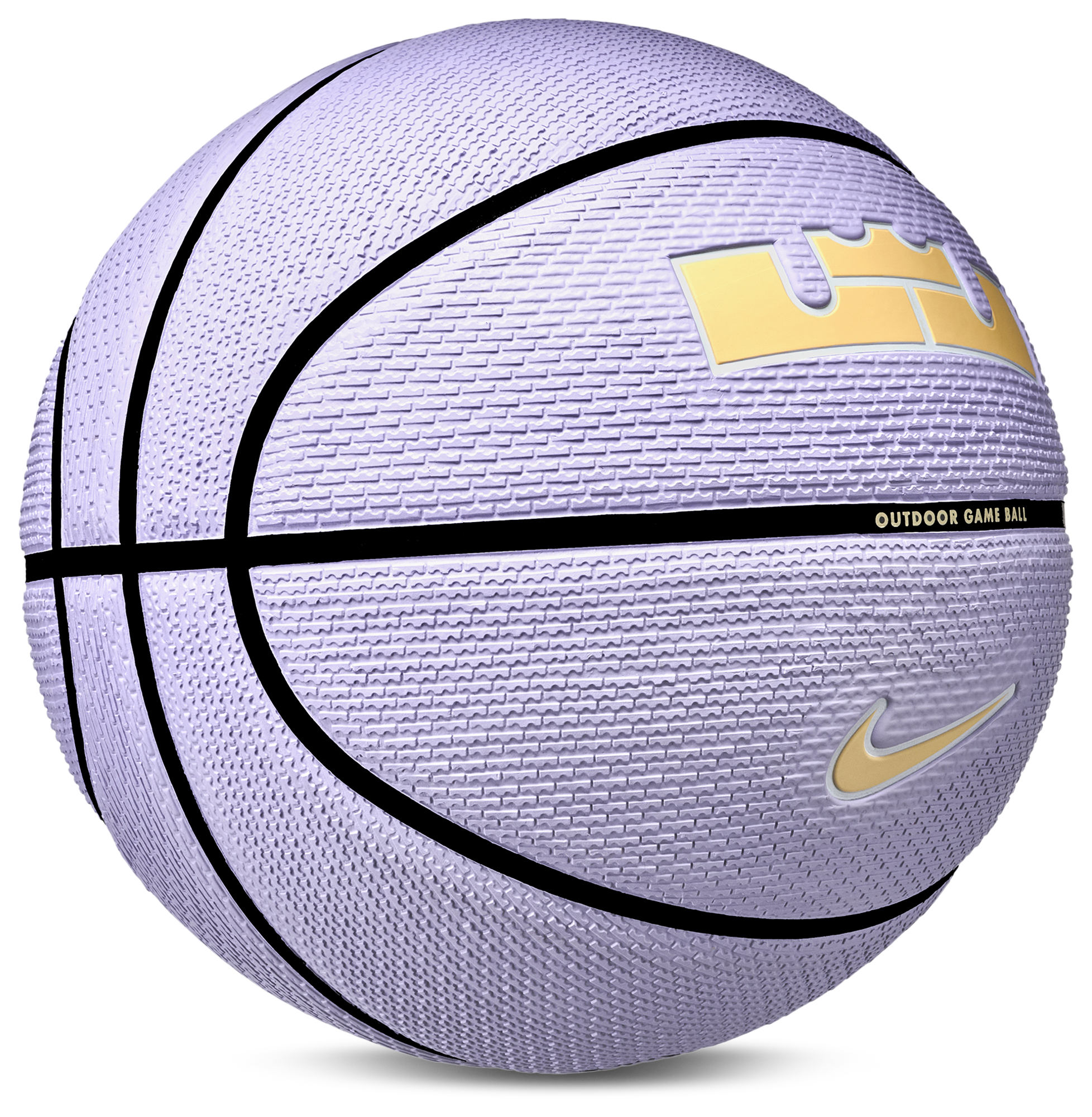 Nike Lebron Playground Basketball - White/Hydrangeas/Black - Image 3