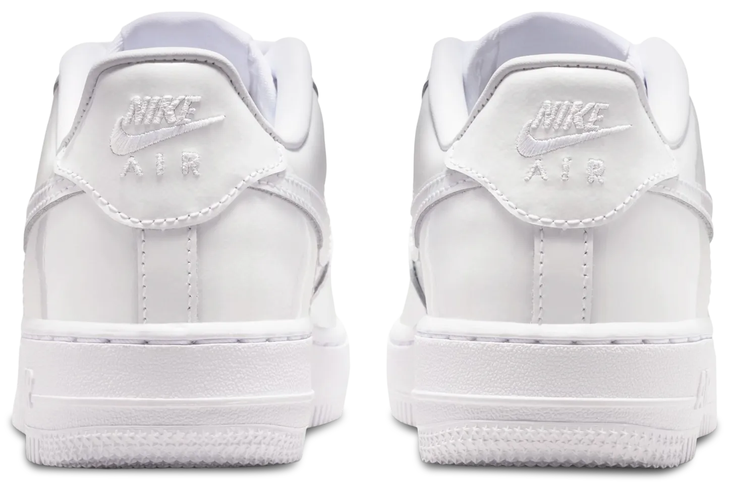Nike Air Force 1 Low 童款 - White/White - Image 3