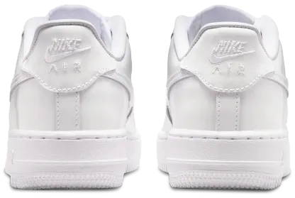 Nike Air Force 1 Low 童款 - White/White - Image 3