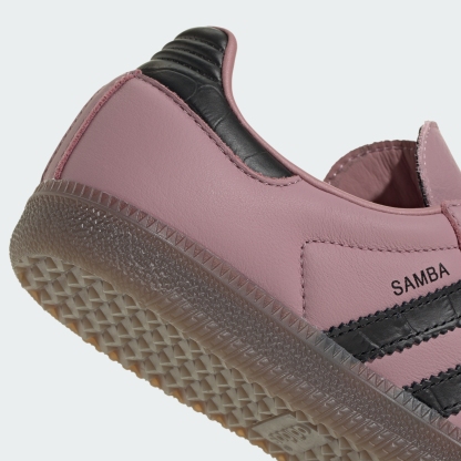 adidas SAMBA OG SHOES - Magic Mauve / Core Black / Gum - View 9