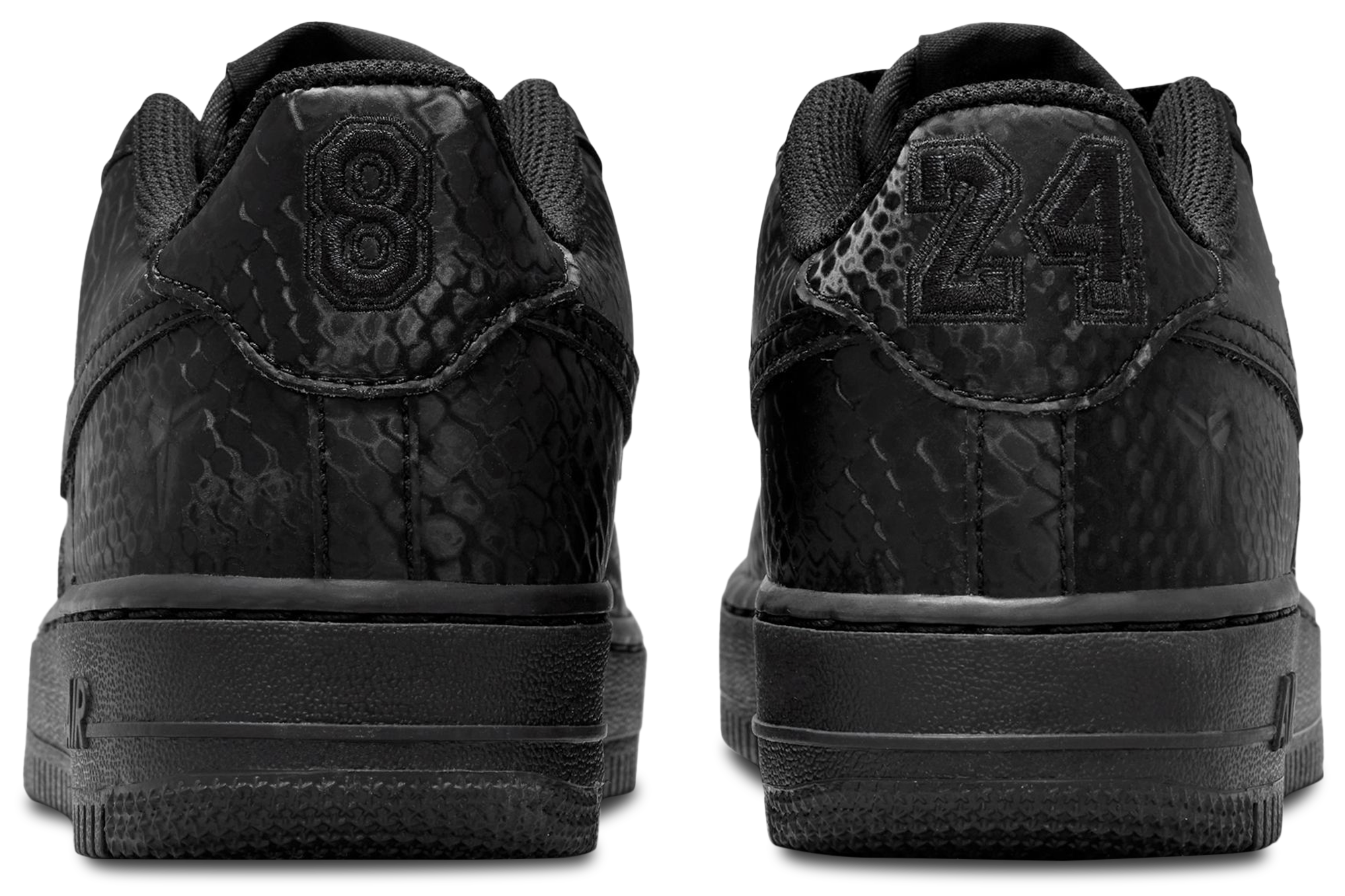 Nike Air Force 1 Low 童款 - Black/Black/Black - Image 3