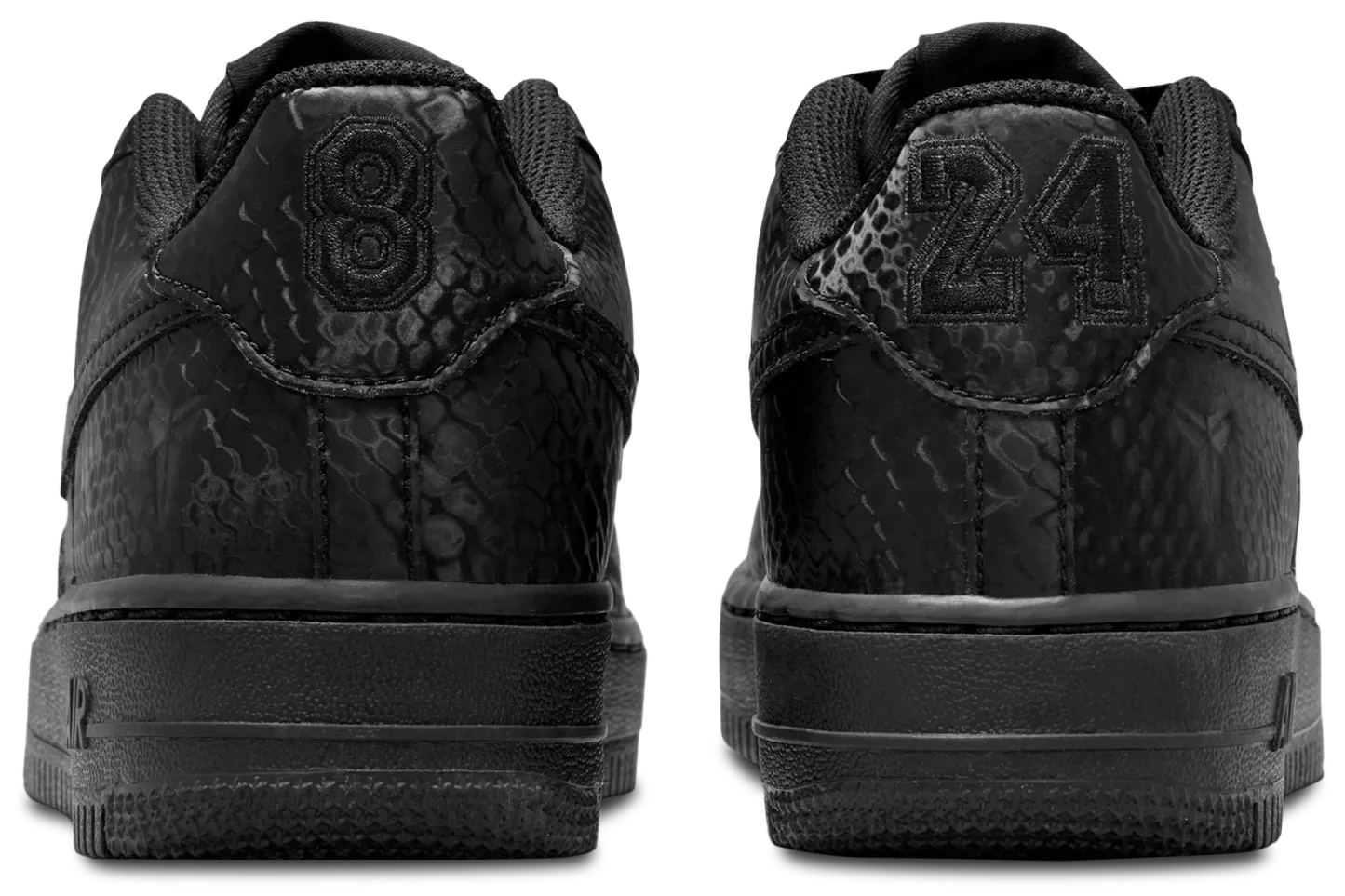 Nike Air Force 1 Low 童款 - Black/Black/Black - Image 3